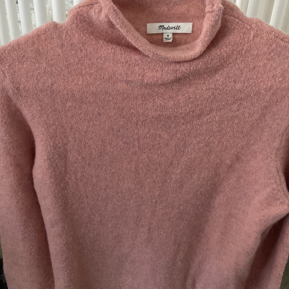 Madewell soft pink turtleneck sweater size m - Picture 6 of 6